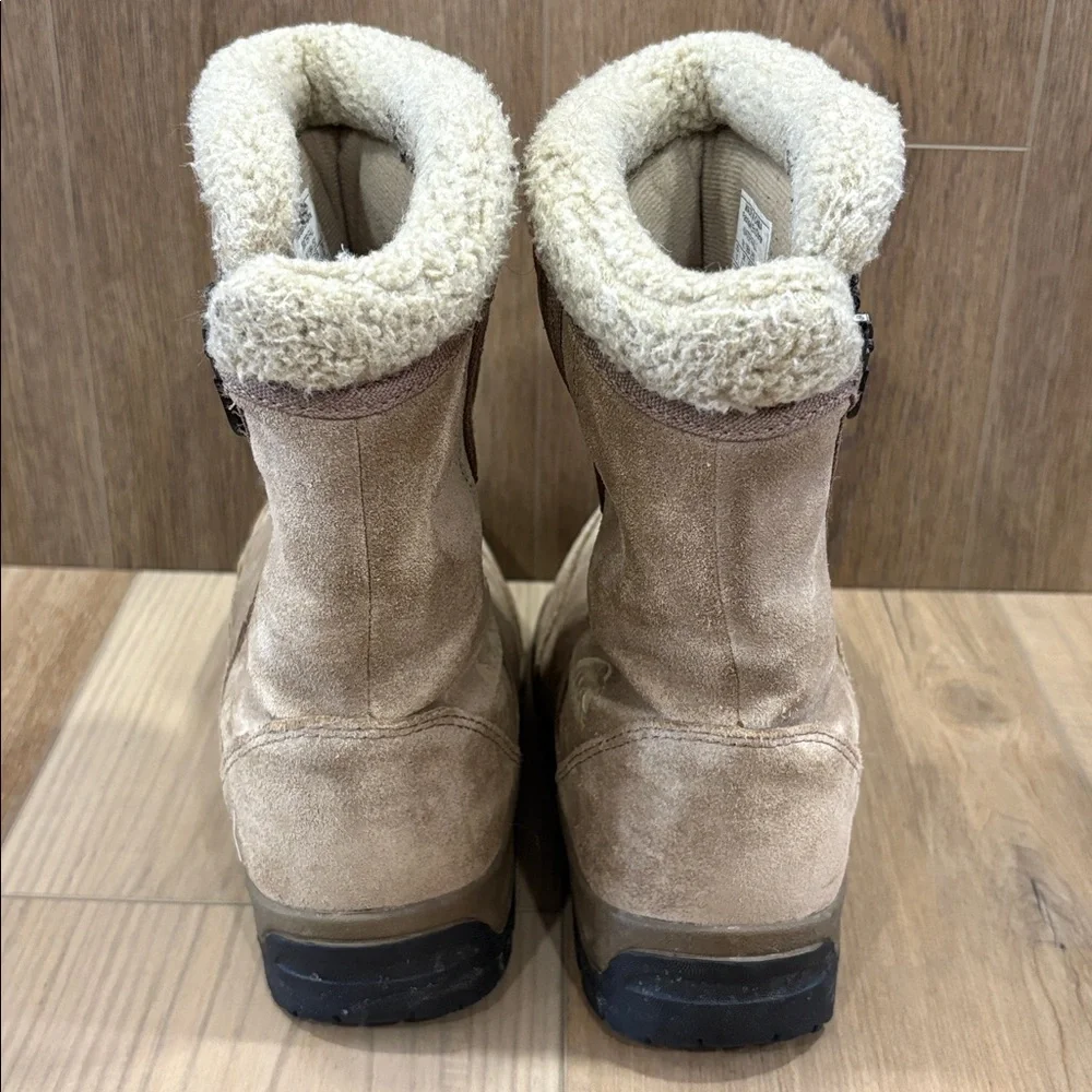Sorel Water Fall NL 1964 250 Taupe Suede Shearling Boots Thinsulate Ultra 7.5